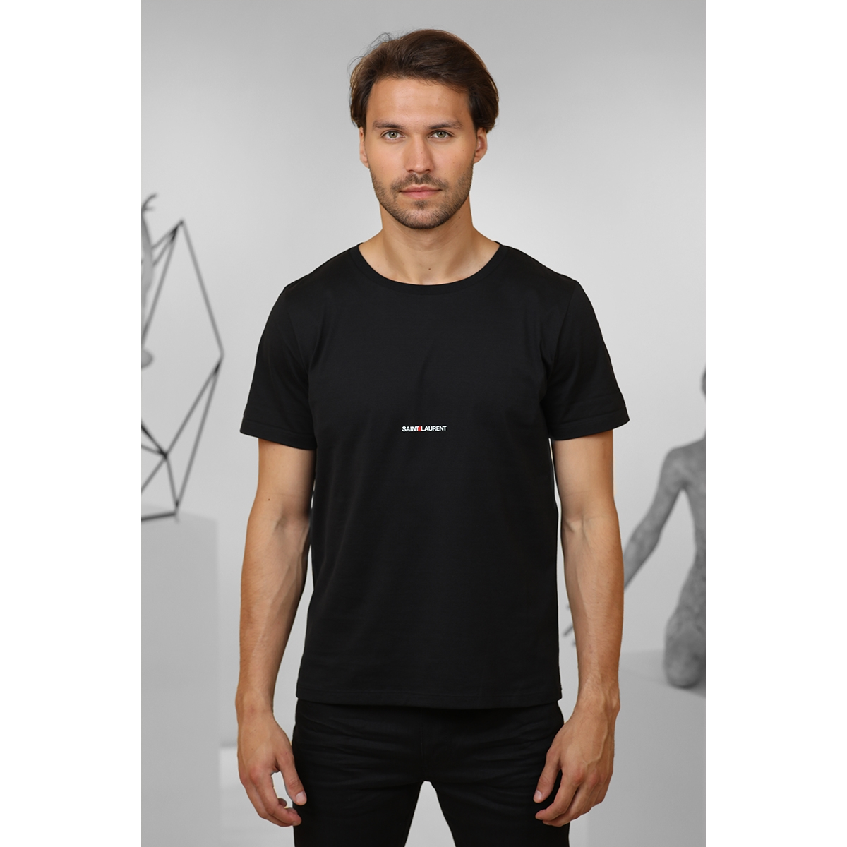 T-Shirt Rive Gauche - Noir - SAINT LAURENT