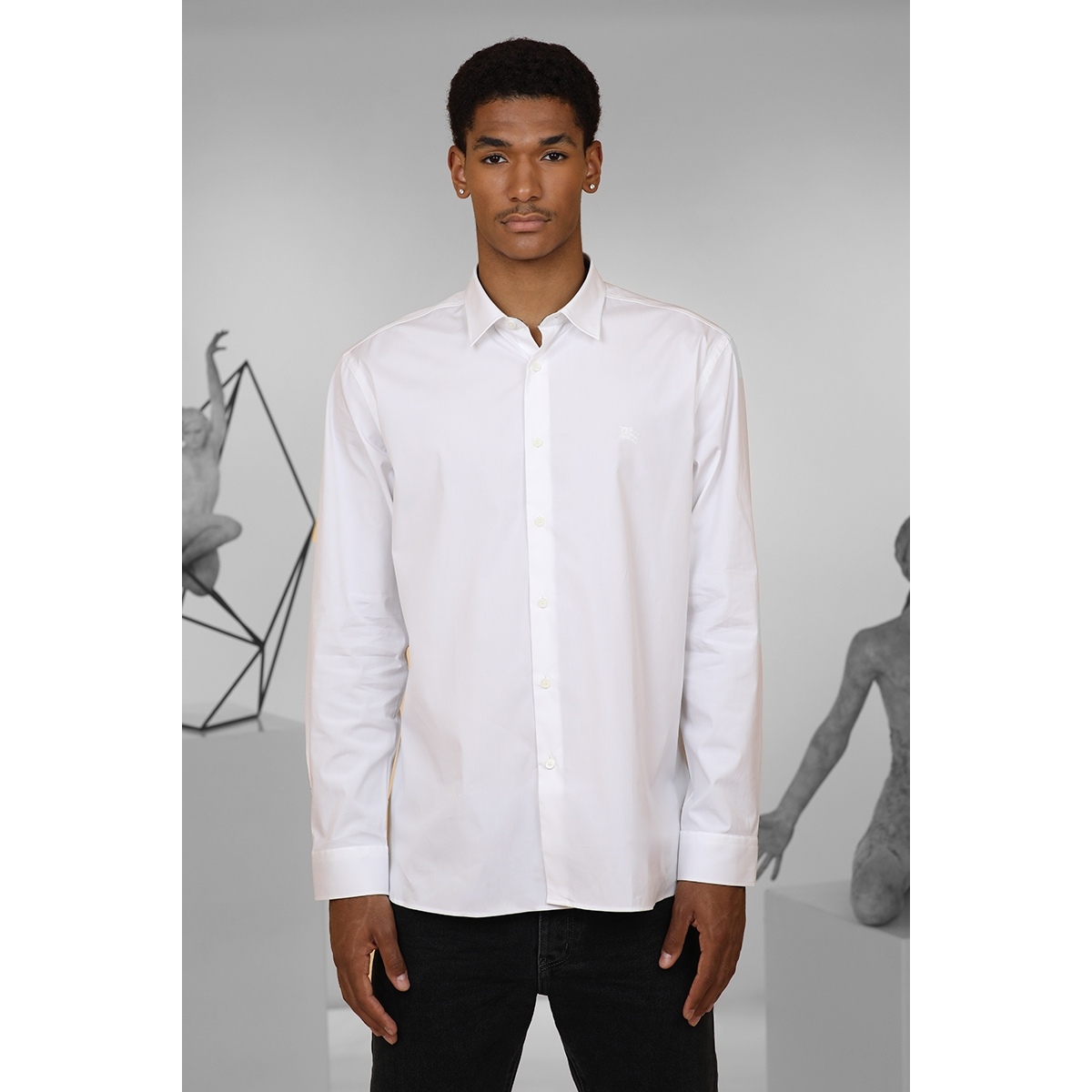 Chemise Habillé en Coton - Blanc - BURBERRY