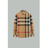 Chemise en Coton Check - Beige - BURBERRY