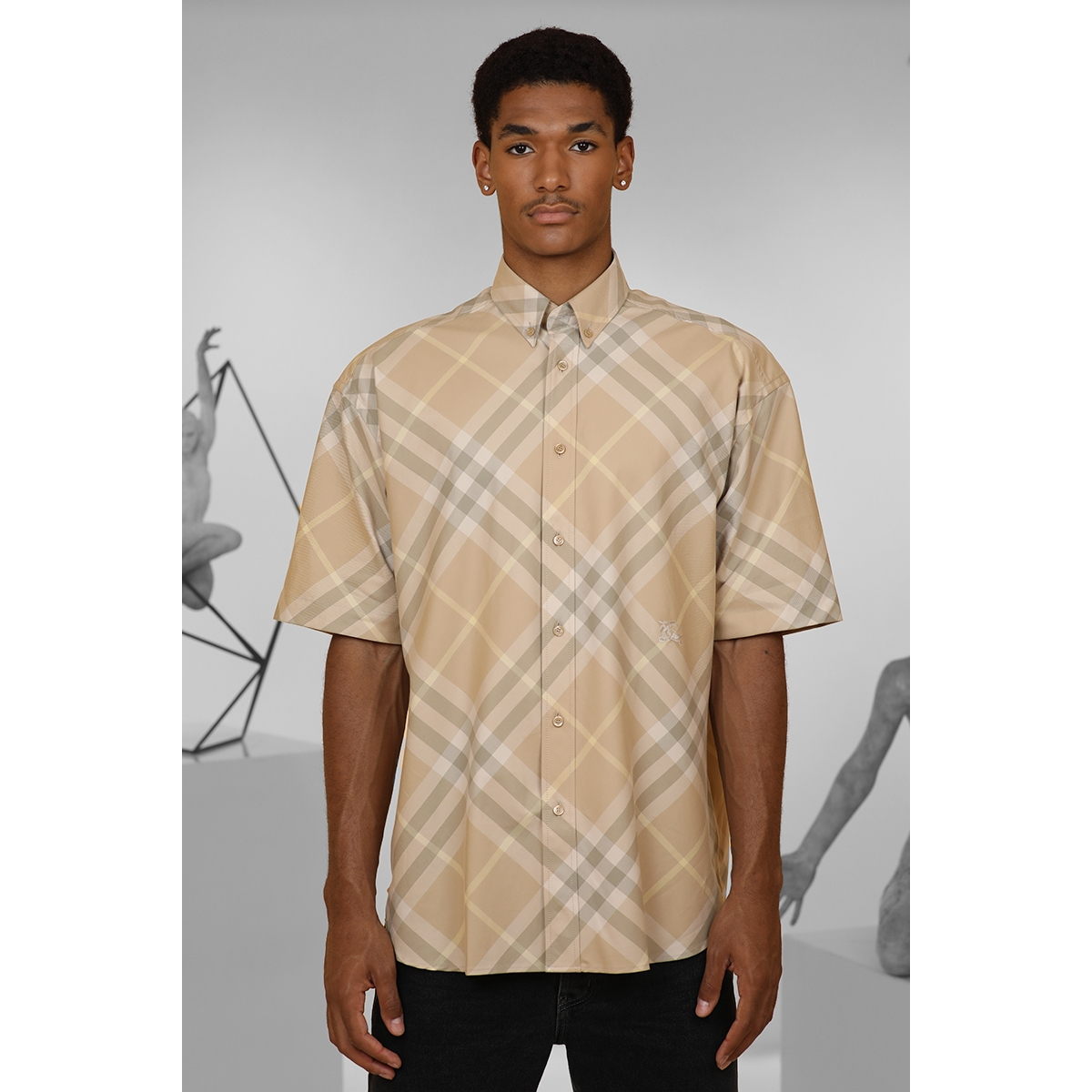 Chemise classique à carreaux - Flax - BURBERRY