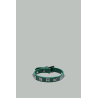 Bracelet Rockstud en cuir - Vert Sapin / Noir - VALENTINO