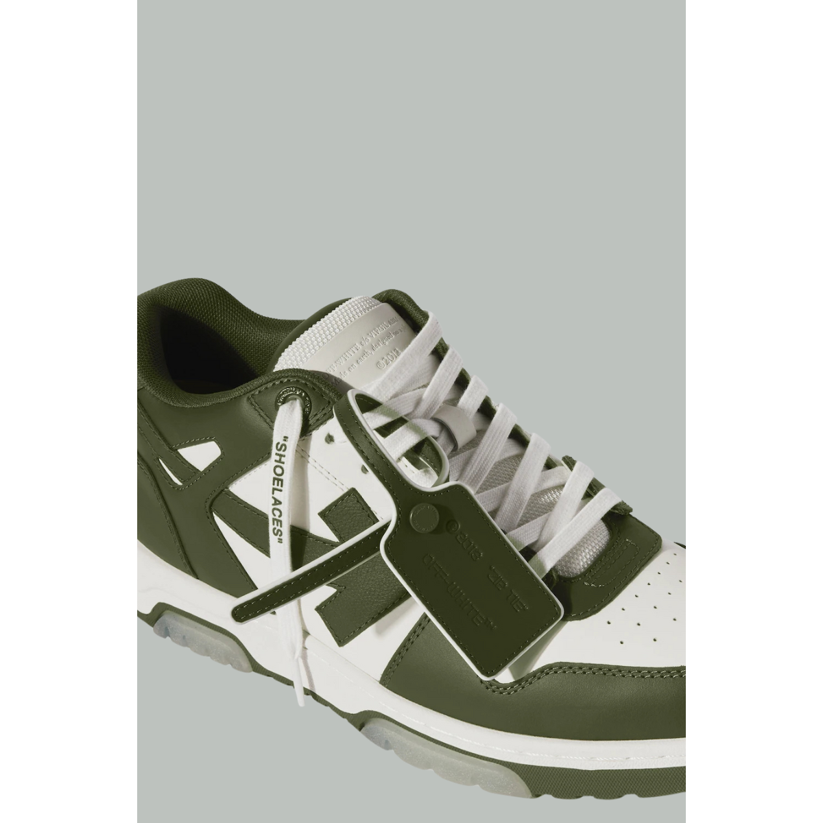 Baskets Out Of Office Homme - Blanc / Vert Militaire - OFF WHITE