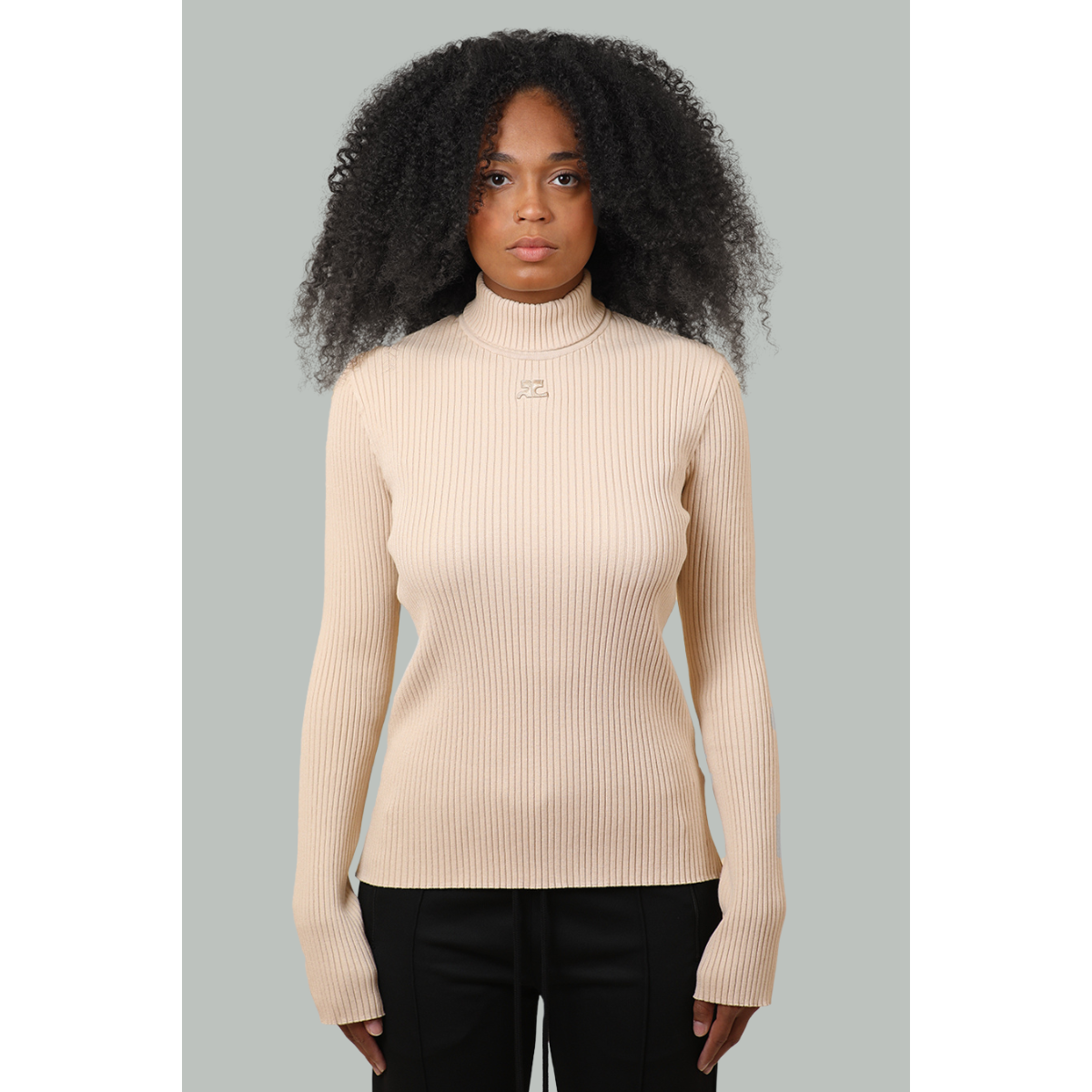 Pull Réédition Manches Longues - Beige -  COURRÈGES