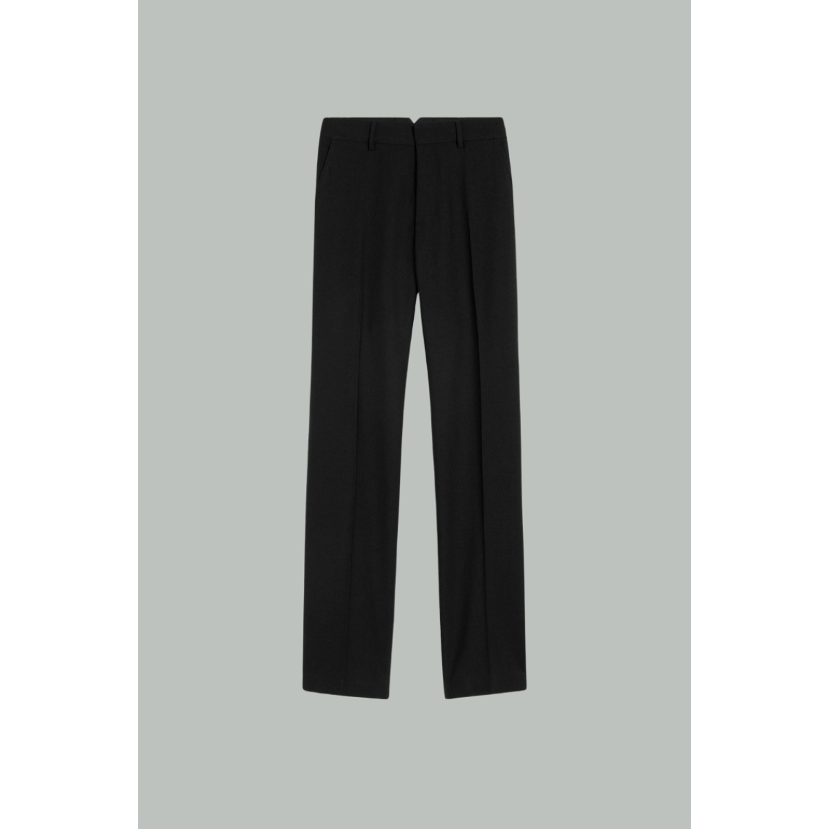 Pantalon Droit en Laine - Noir - AMI PARIS