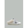 Mules Super-Star Femme - Blanc / Argent - GOLDEN GOOSE