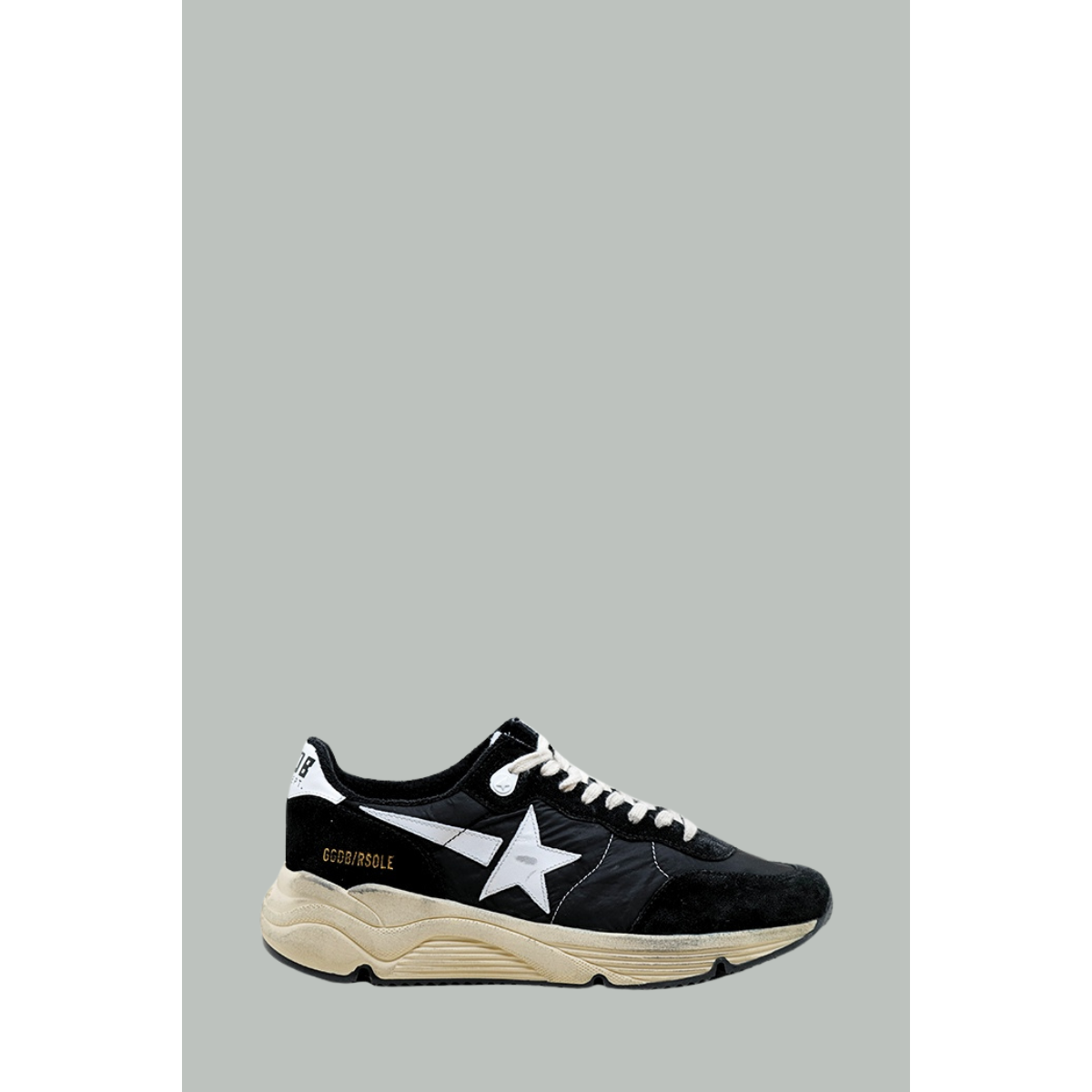 Baskets Running Sole Homme - Noir / Blanc - GOLDEN GOOSE