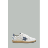 Baskets Ball Star Homme - Blanc / Bleu Gris - GOLDEN GOOSE