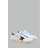 Baskets Super-Star Femme - Blanc / Rouge Brillant - GOLDEN GOOSE