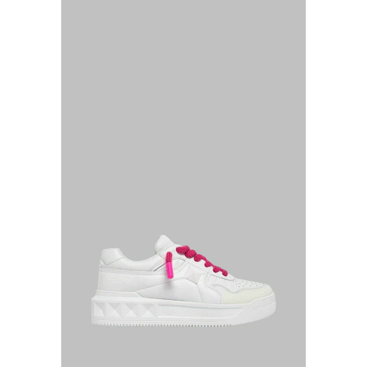 Baskets One Stud XL - Blanc / Rose - VALENTINO