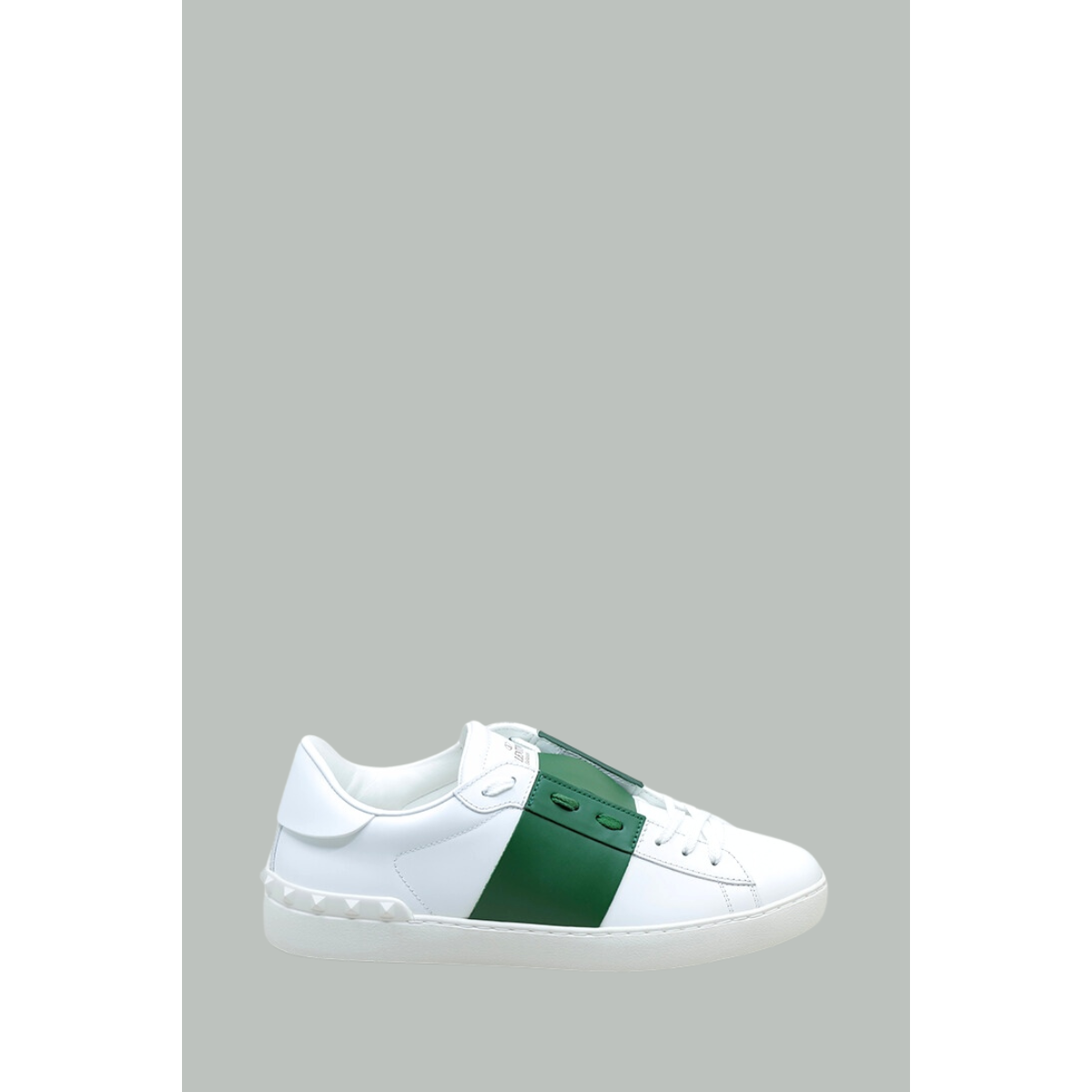 Baskets Open en cuir - Blanc / Vert - VALENTINO