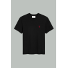 T-shirt Ami de Coeur Rouge - Noir - AMI PARIS