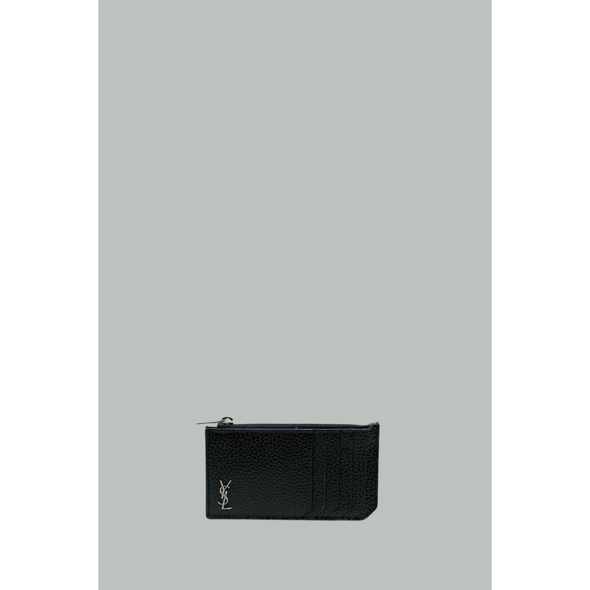 Porte-cartes zippé Cassandre - Noir - SAINT LAURENT