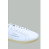 Baskets Court Classic SL/06 en Toile - Blanc / Argent - SAINT LAURENT