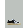 Baskets V-Star Femme - Noir Pailleté / Blanc - GOLDEN GOOSE