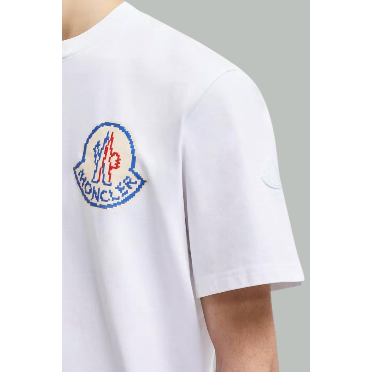 T-shirt Logo Pixel - Blanc - MONCLER