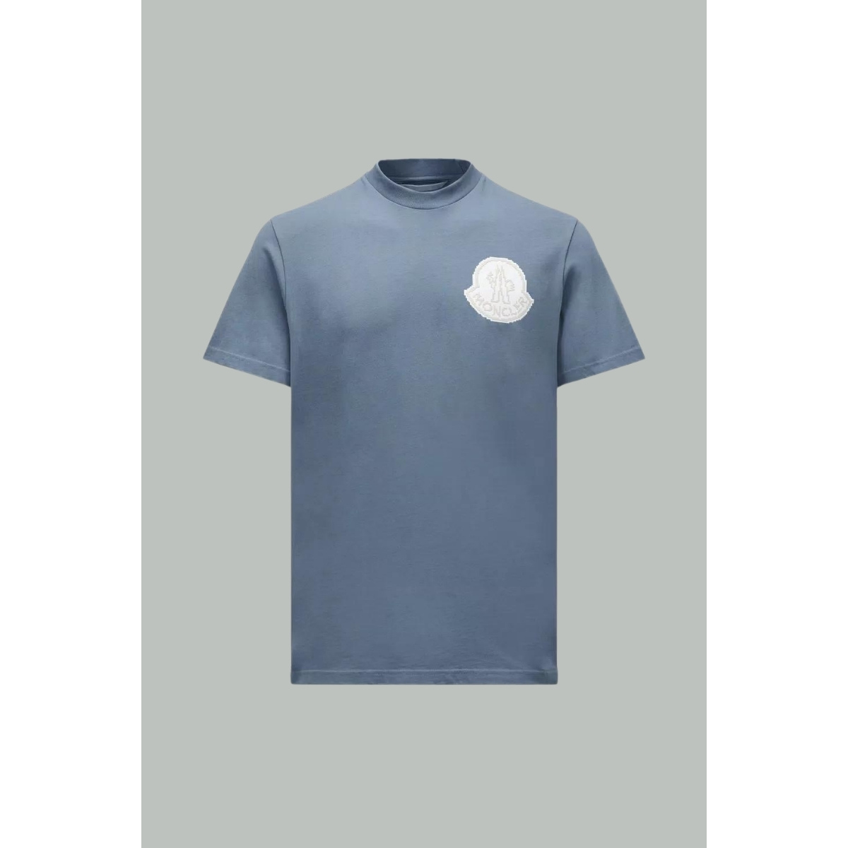 T-shirt Logo Pixel - Bleu Gris - MONCLER