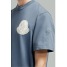 T-shirt Logo Pixel - Bleu Gris - MONCLER