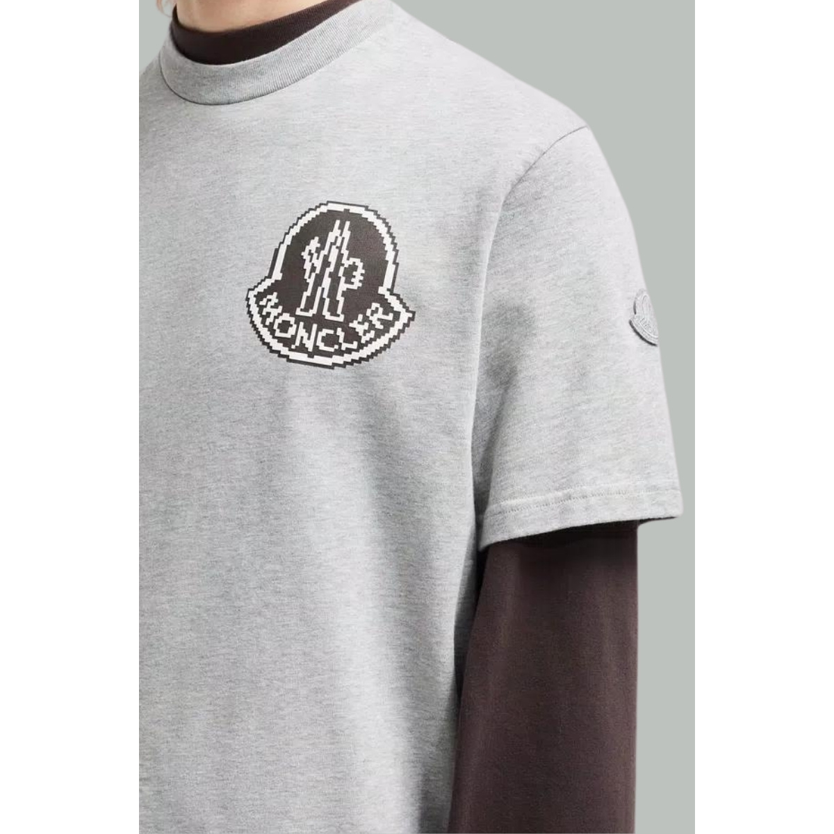 T-shirt Logo Pixel - Gris - MONCLER