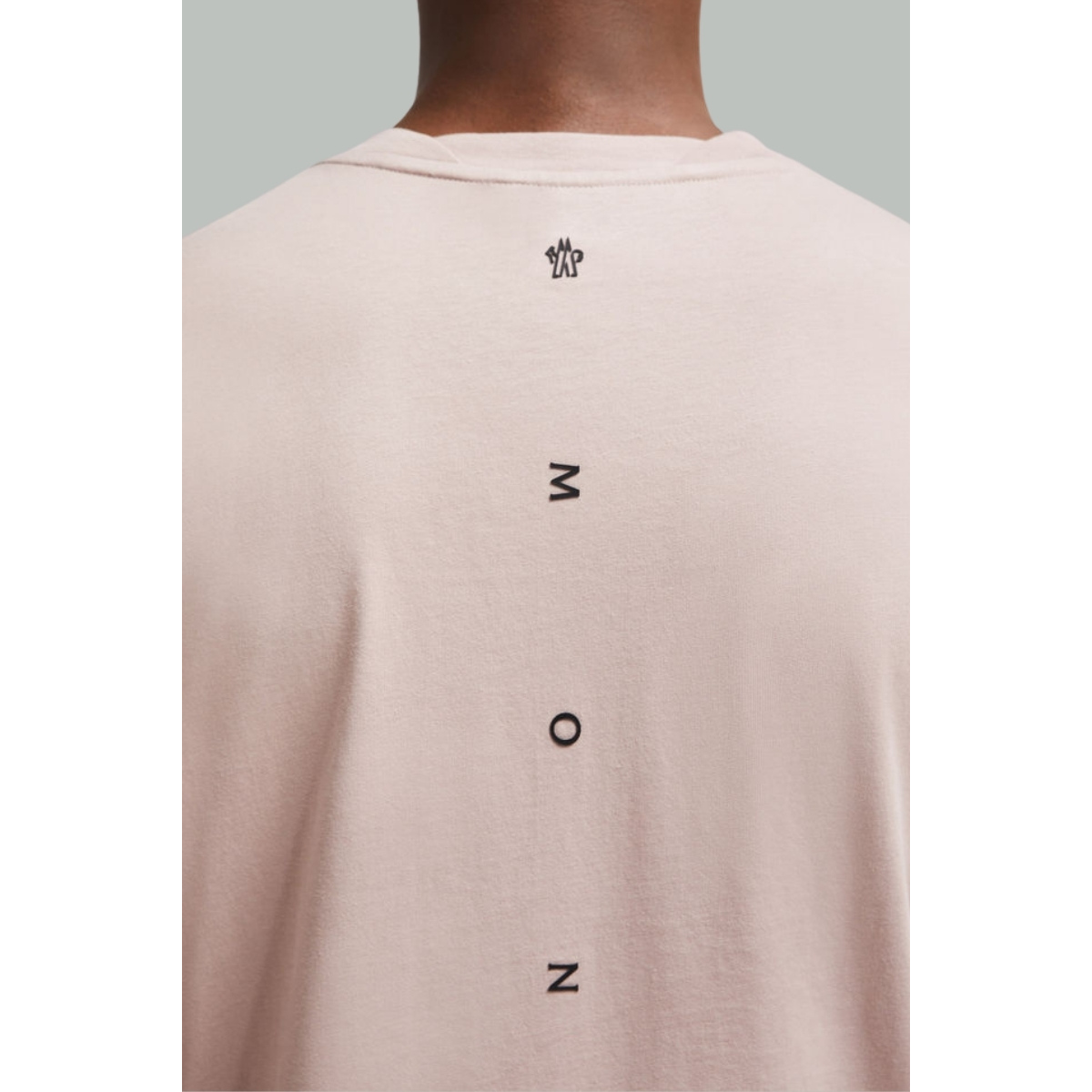 T-shirt logo back - Rose Poudré - MONCLER