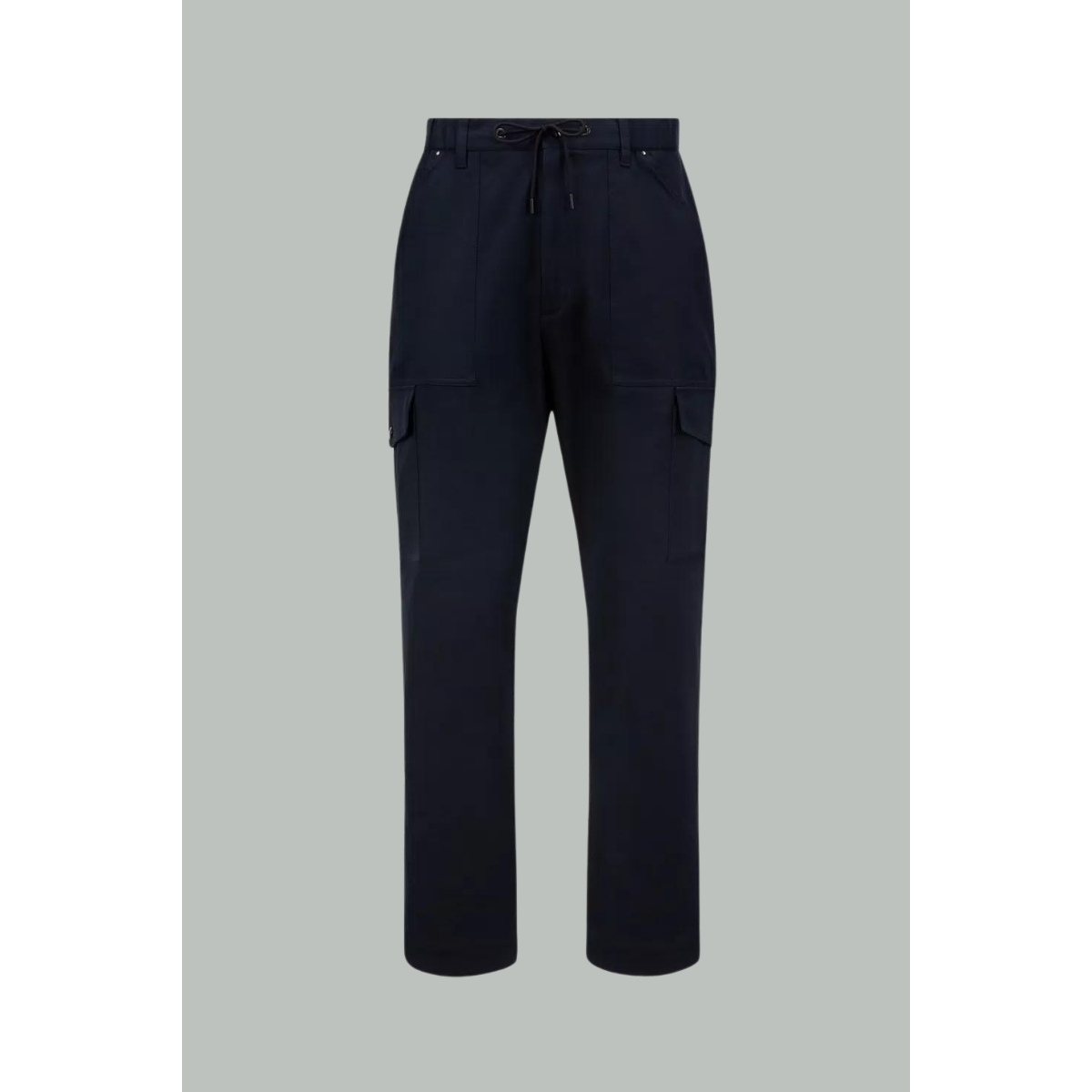 Pantalon en gabardine - Bleu -MONCLER