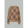 Pull Check Beige - BURBERRY