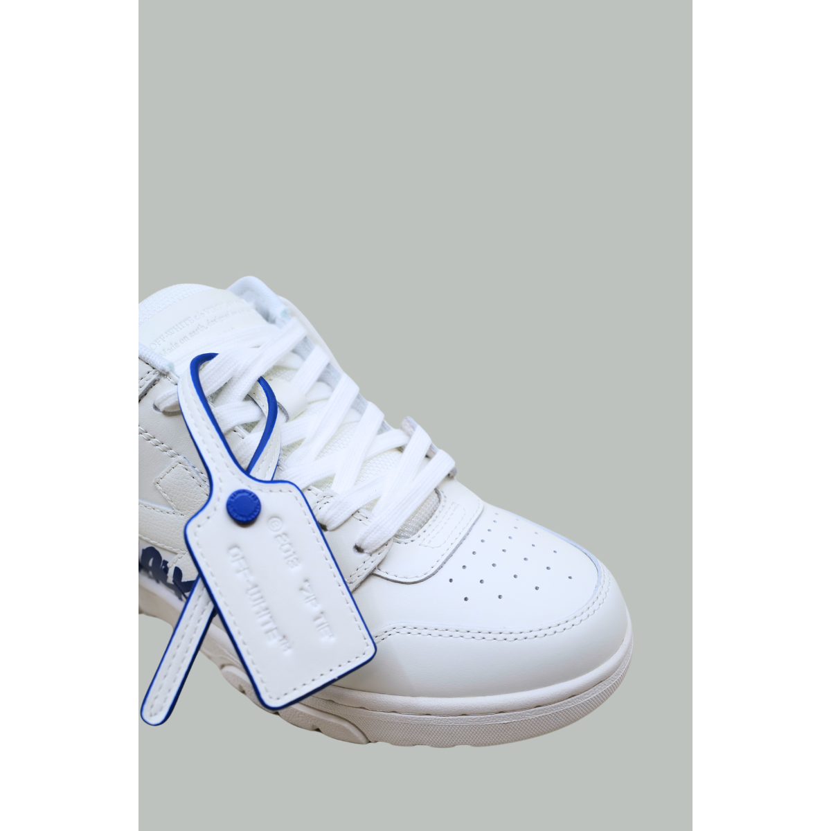 Out Of Office Tag  - Blanc / Bleu - OFF WHITE