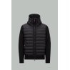 Cardigan Matelassé en Laine - Noir - MONCLER