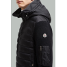 Cardigan Matelassé en Laine - Noir - MONCLER