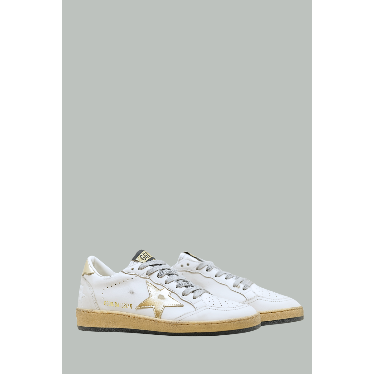 Baskets Ball Star Femme - Blanc / Or - GOLDEN GOOSE