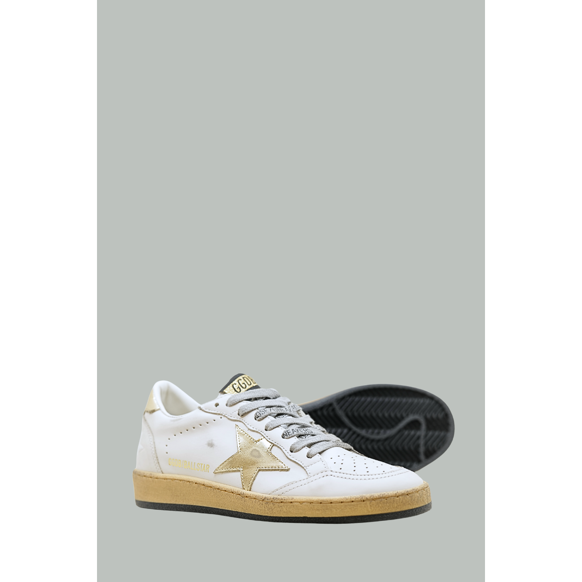 Baskets Ball Star Femme - Blanc / Or - GOLDEN GOOSE