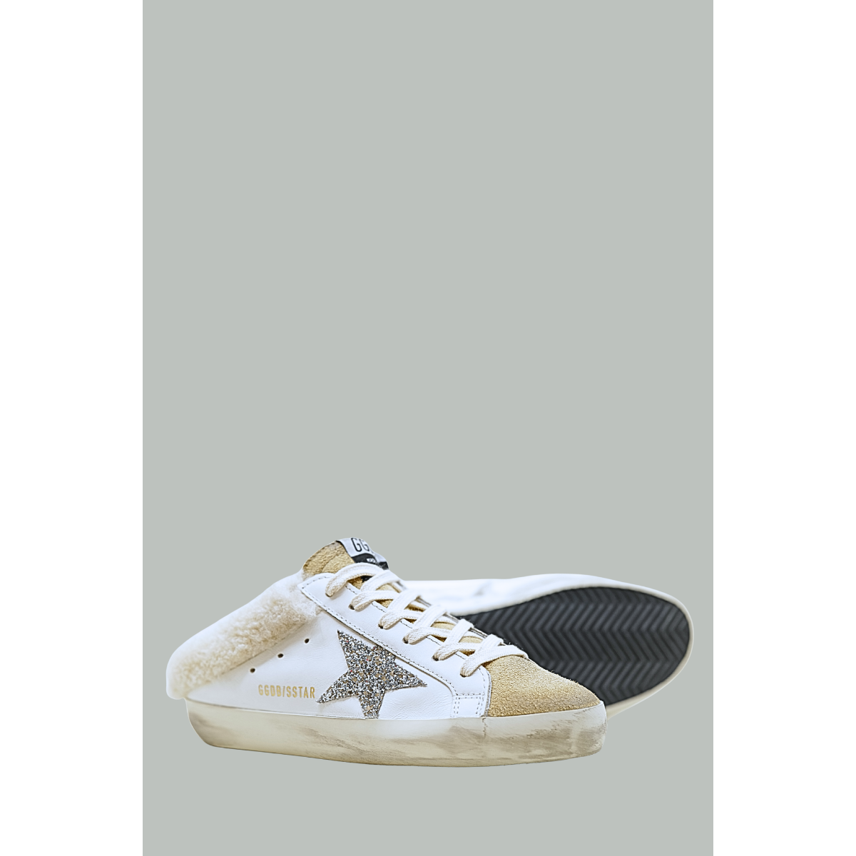 Mules Super-Star Femme - Cappuccino / Blanc - GOLDEN GOOSE