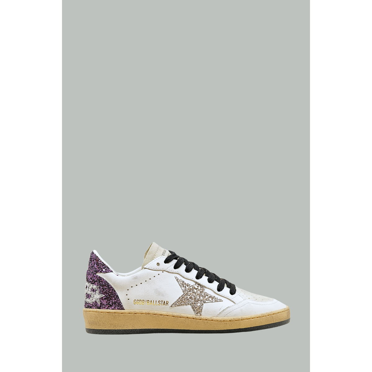 Baskets Ball Star Femme - Blanc / Violet  - GOLDEN GOOSE