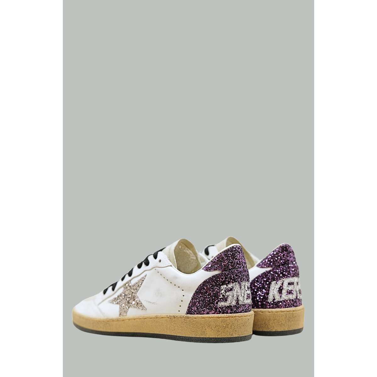 Baskets Ball Star Femme - Blanc / Violet  - GOLDEN GOOSE