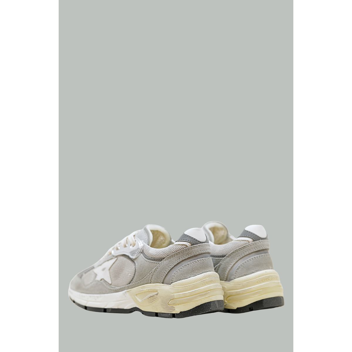 Baskets Dad-Star Femme - Gris / Argent  / Blanc - GOLDEN GOOSE