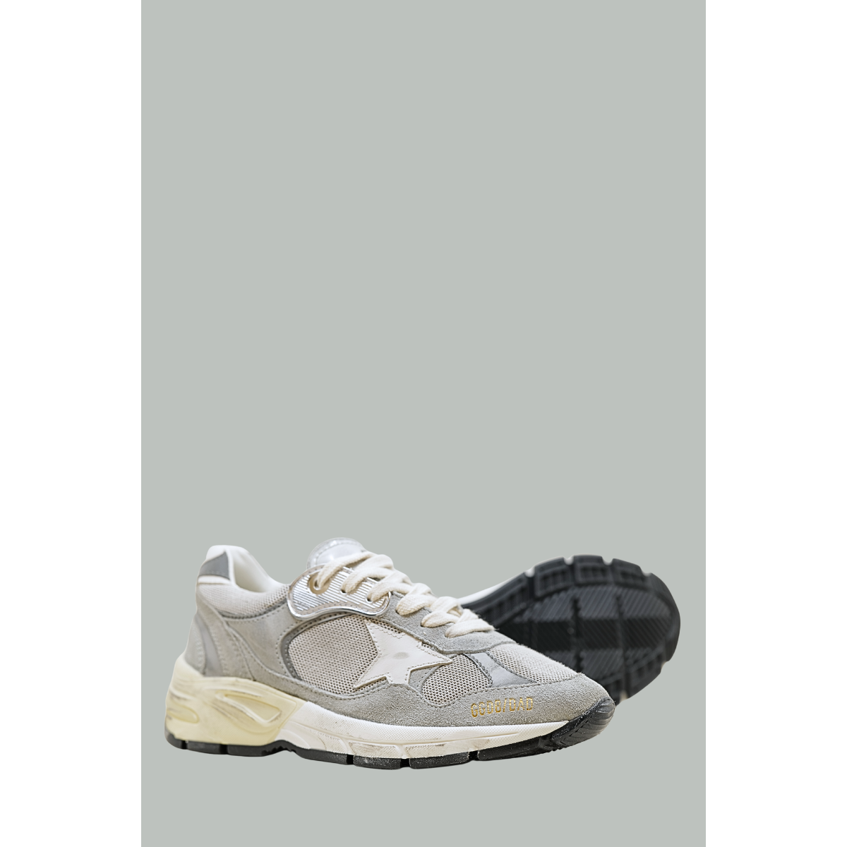 Baskets Dad-Star Femme - Gris / Argent  / Blanc - GOLDEN GOOSE