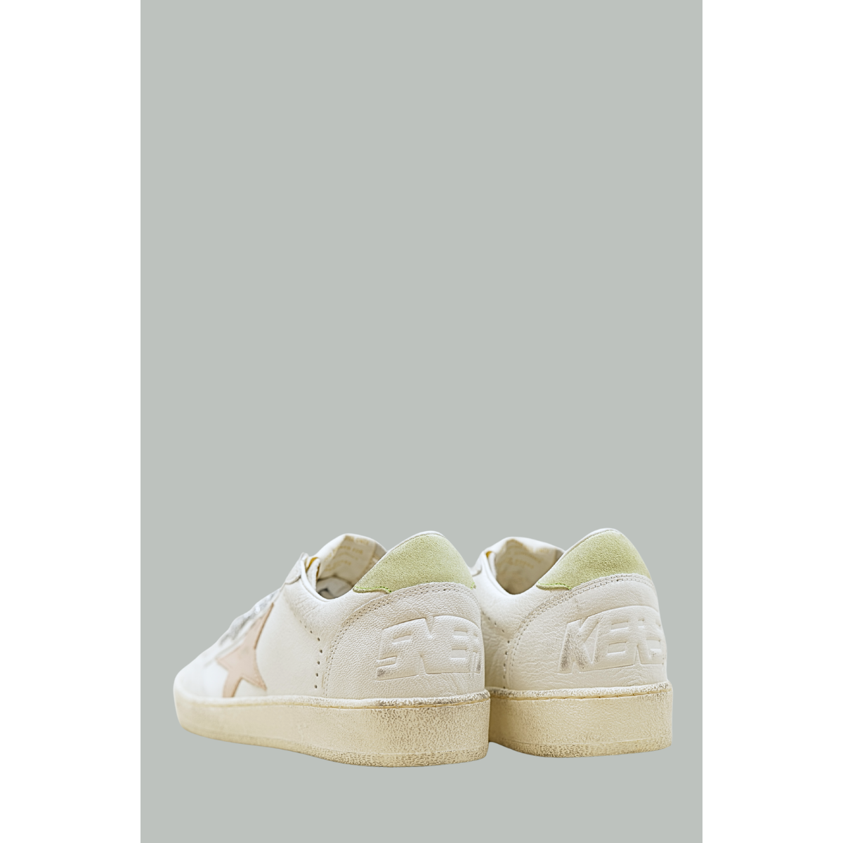 Women's Ball Star Sneakers White / Pink / Green - GOLDEN GOOSE