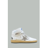 Baskets Sky-Star Femme - Blanc / Argent - GOLDEN GOOSE