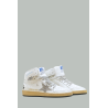 Baskets Sky-Star Femme - Blanc / Argent - GOLDEN GOOSE