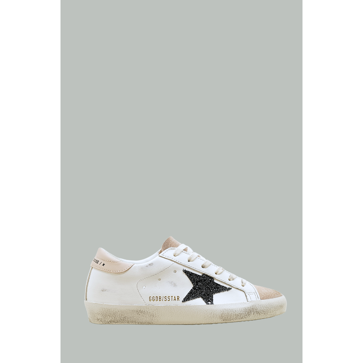 Baskets Super-Star - Blanc / Rose / Noir - GOLDEN GOOSE