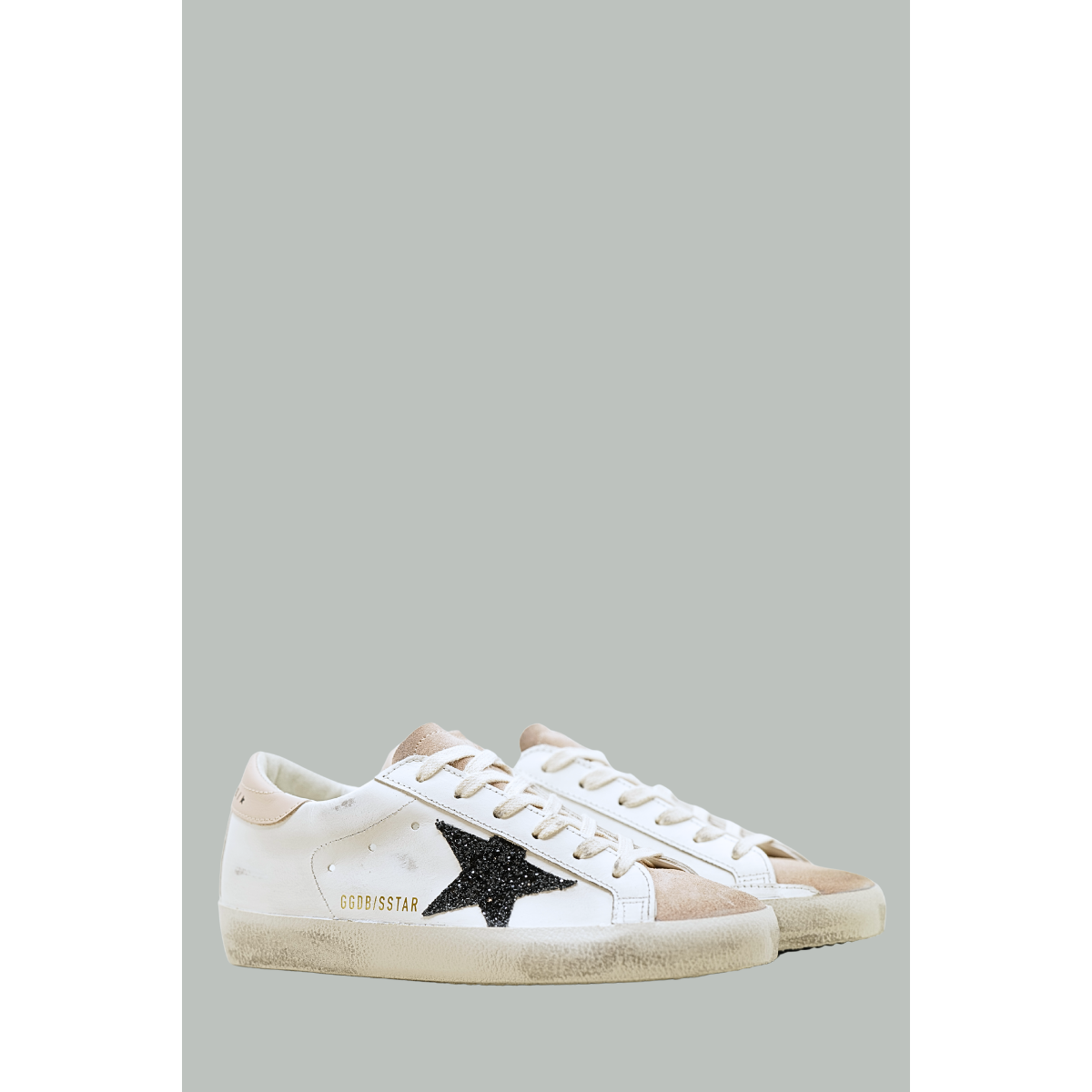 Baskets Super-Star - Blanc / Rose / Noir - GOLDEN GOOSE