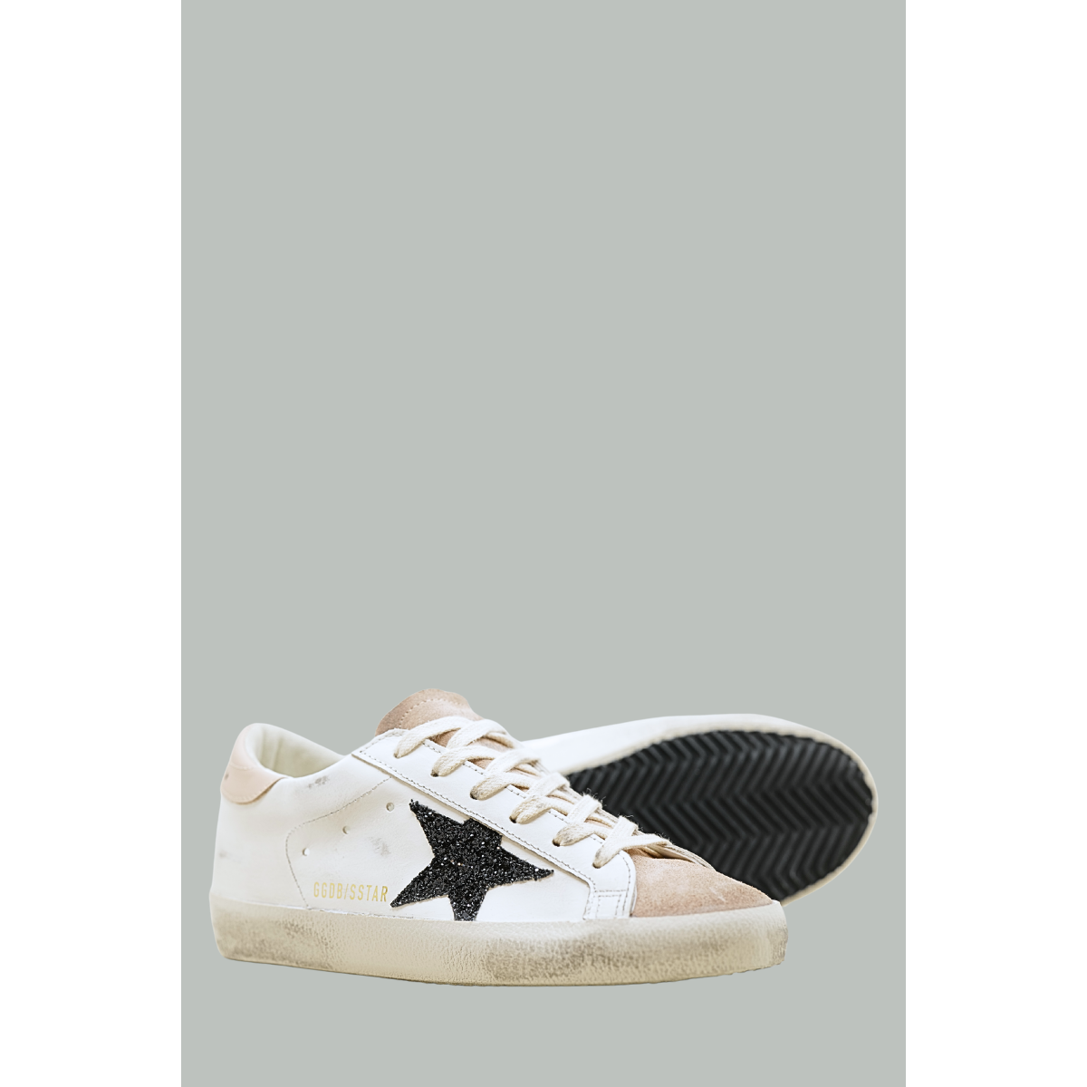 Baskets Super-Star - Blanc / Rose / Noir - GOLDEN GOOSE