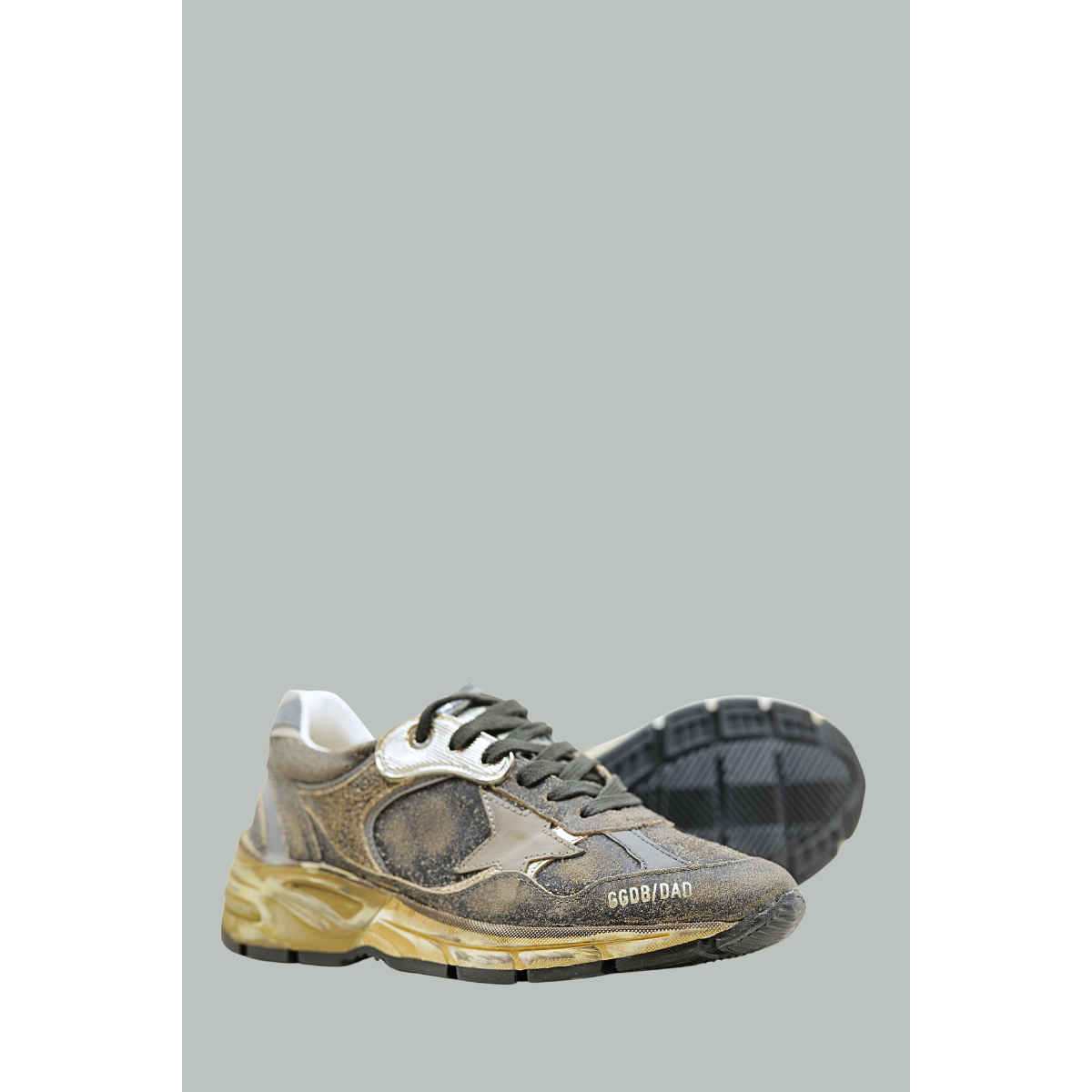 Baskets Dad-Star Femme - Noir / Argent  - GOLDEN GOOSE