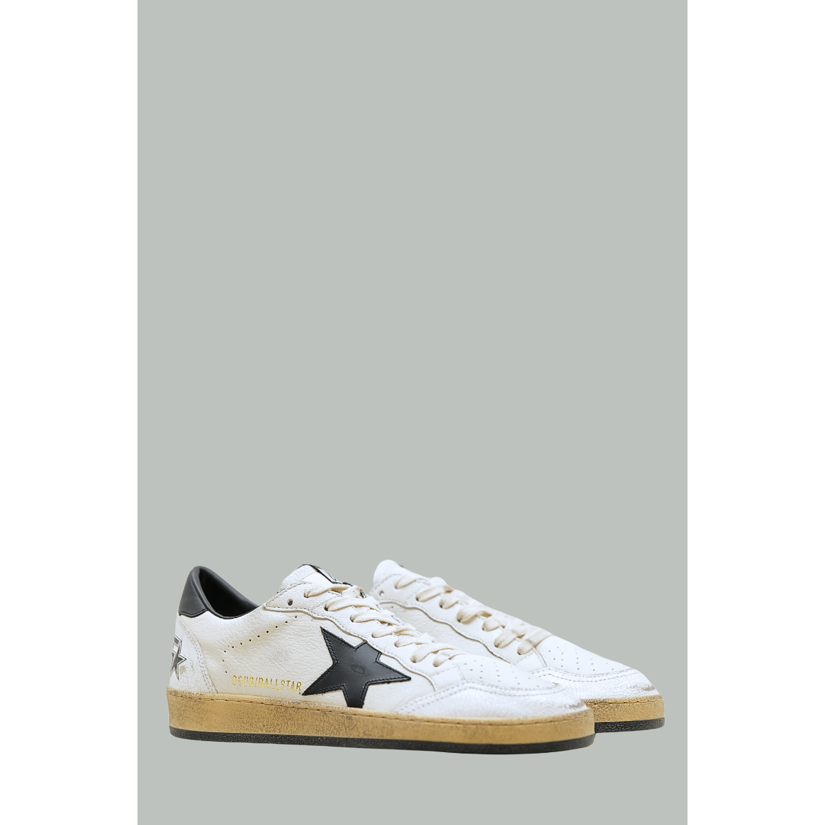 Baskets Ball Star Homme - Blanc / Noir - GOLDEN GOOSE