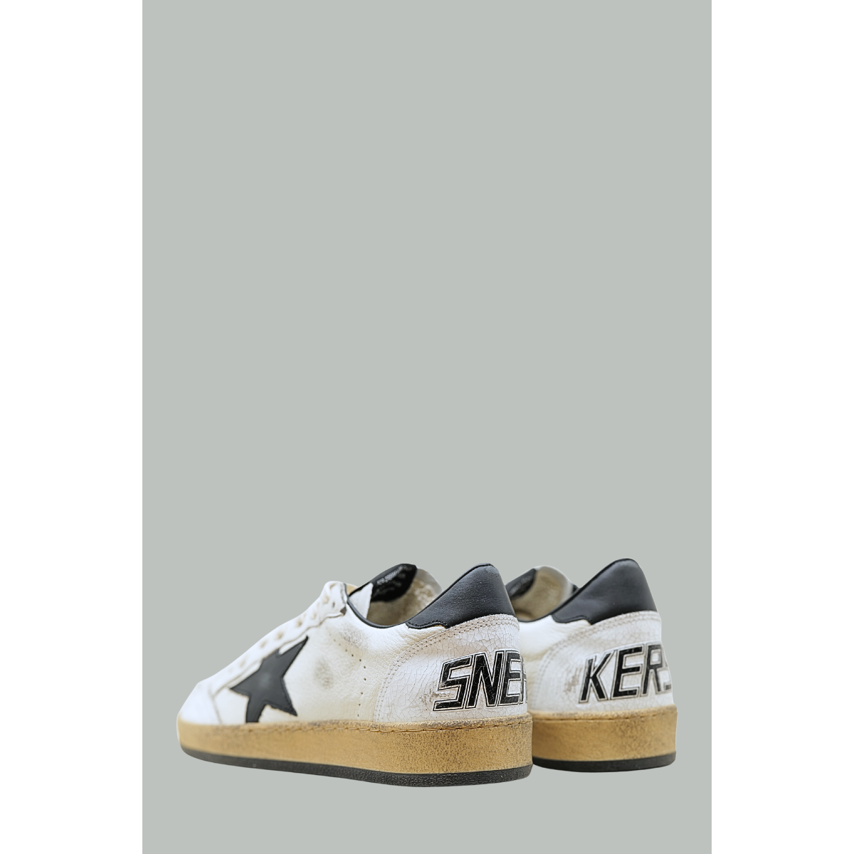 Baskets Ball Star Homme - Blanc / Noir - GOLDEN GOOSE