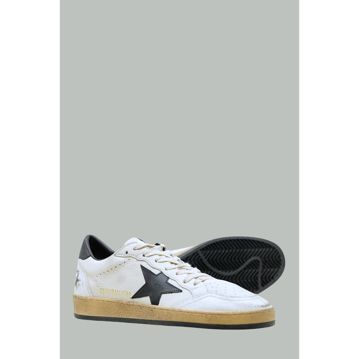 Baskets Ball Star Homme - Blanc / Noir - GOLDEN GOOSE