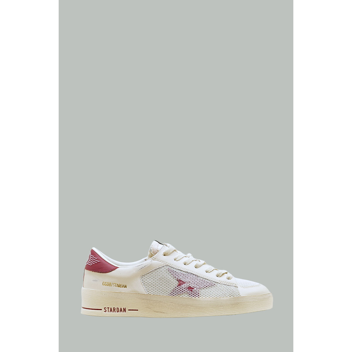 Baskets Stardan Homme - Blanc / Glace / Rouge - GOLDEN GOOSE