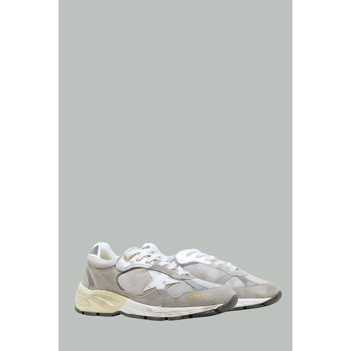 Baskets Dad-Star Homme - Gris / Argent / Blanc - GOLDEN GOOSE