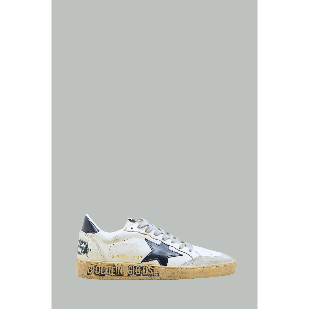 Baskets Ball Star Homme - Blanc / Bleu - GOLDEN GOOSE