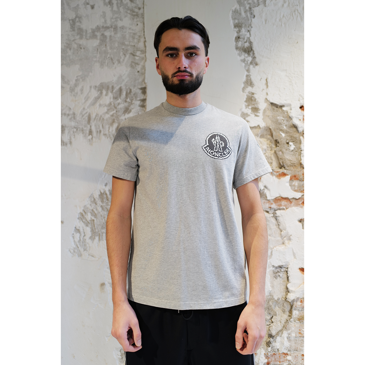 T-shirt Logo Pixel - Gris - MONCLER