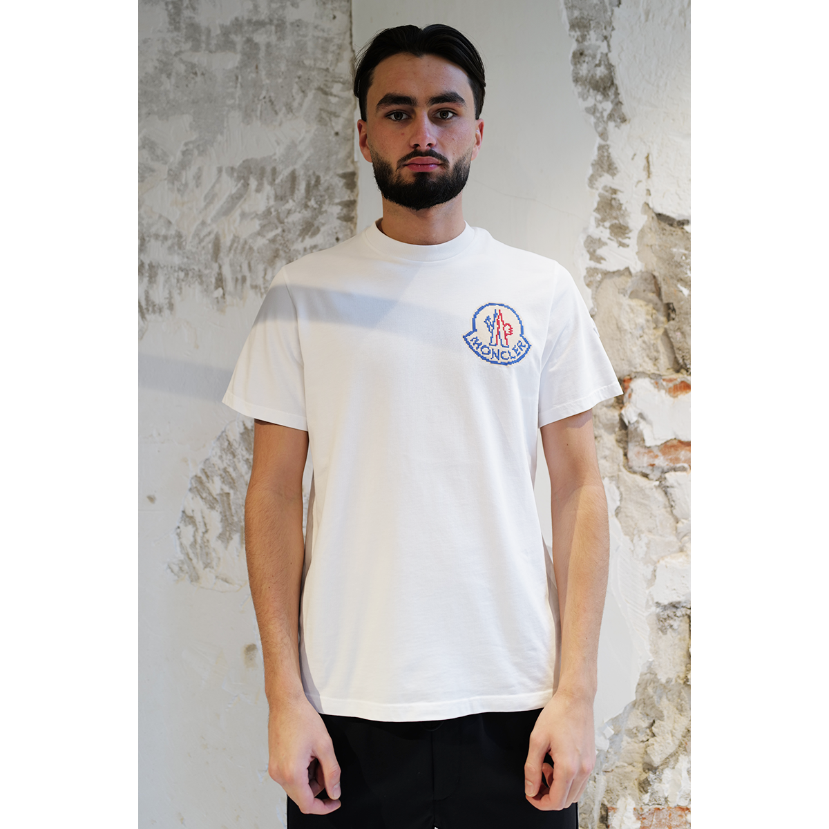 T-shirt Logo Pixel - Blanc - MONCLER